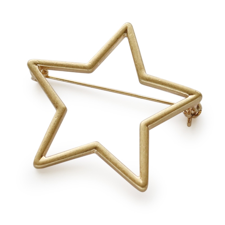 【マット】ゴールド | ブローチ キルトピン ストールピン | Jewel vox