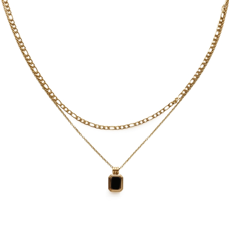 ゴールド×ブラック | ネックレス ステンレス 金属アレルギー | Jewel vox