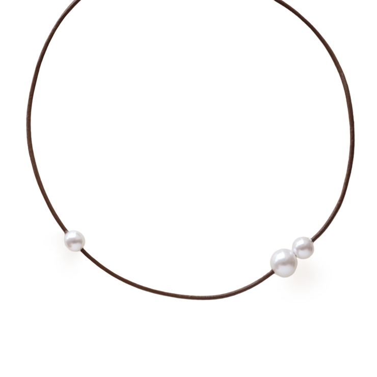 ブラウン | ネックレス チョーカー 金属アレルギー | Jewel vox