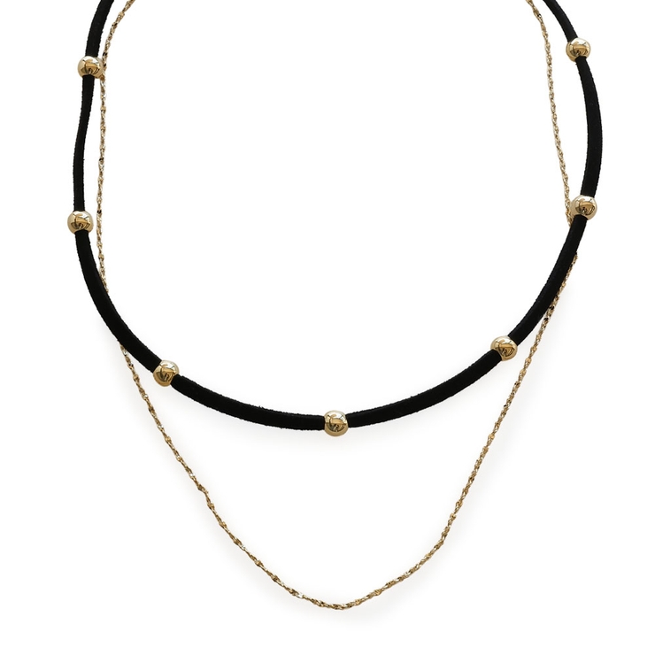 ブラック×ゴールド | ネックレス ショートネックレス レディース | Jewel vox