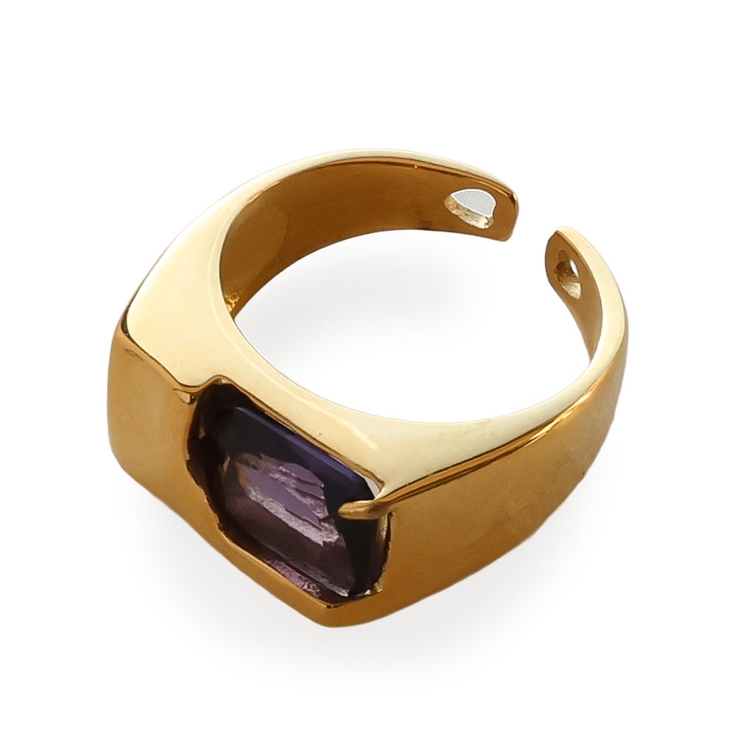 パープル×ゴールド | リング 指輪 レディース | Jewel vox