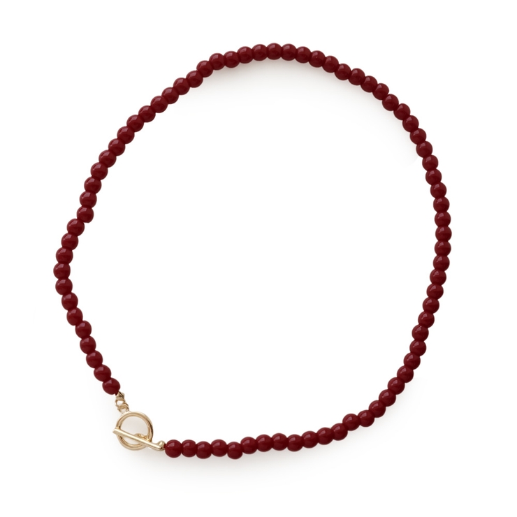 レッド | ネックレス レディース 金属アレルギー対応 | Jewel vox