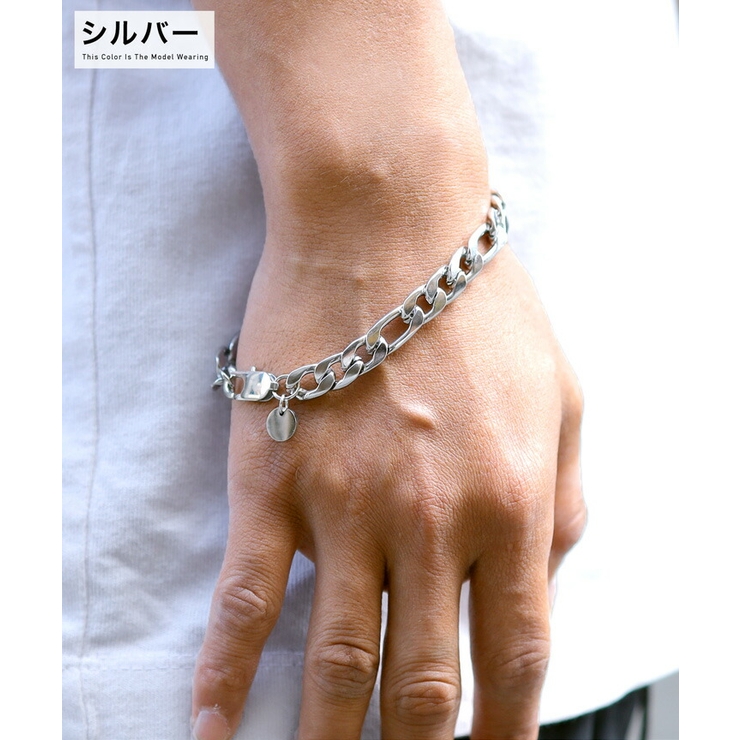 フィガロチェーン ブレスレット ステンレス[品番：JG000013380