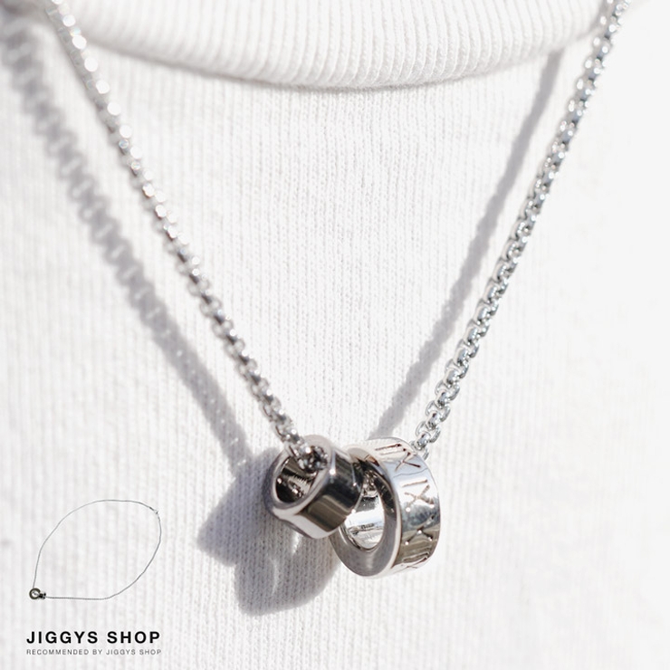 ◇ダブルリングネックレス◇[品番：JG000013856]｜JIGGYS SHOP（ジギー