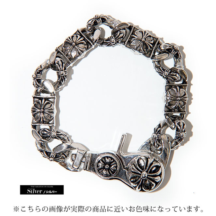 シルバーブレスレット silver ブレス ロック ビジュアル系 V系 【公式