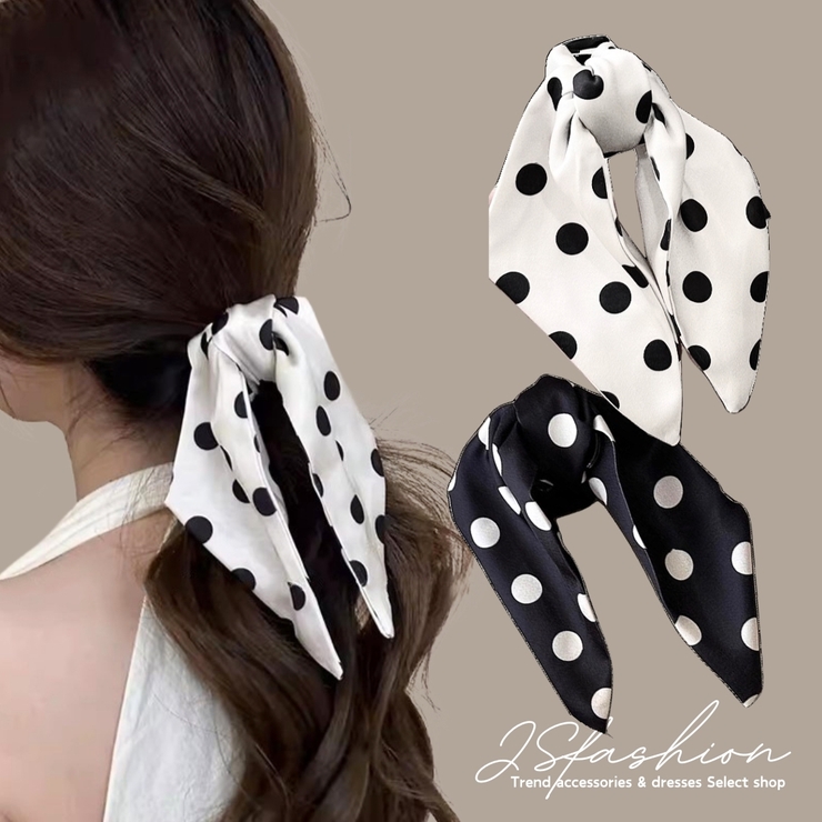 ヘアクリップ 全2色 ドット柄 | JS FASHION | 詳細画像1 