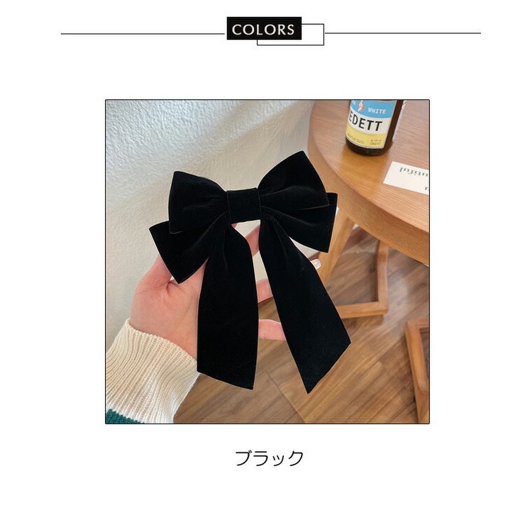 ベロア ヘアピン 大きいめ | JS FASHION | 詳細画像4 