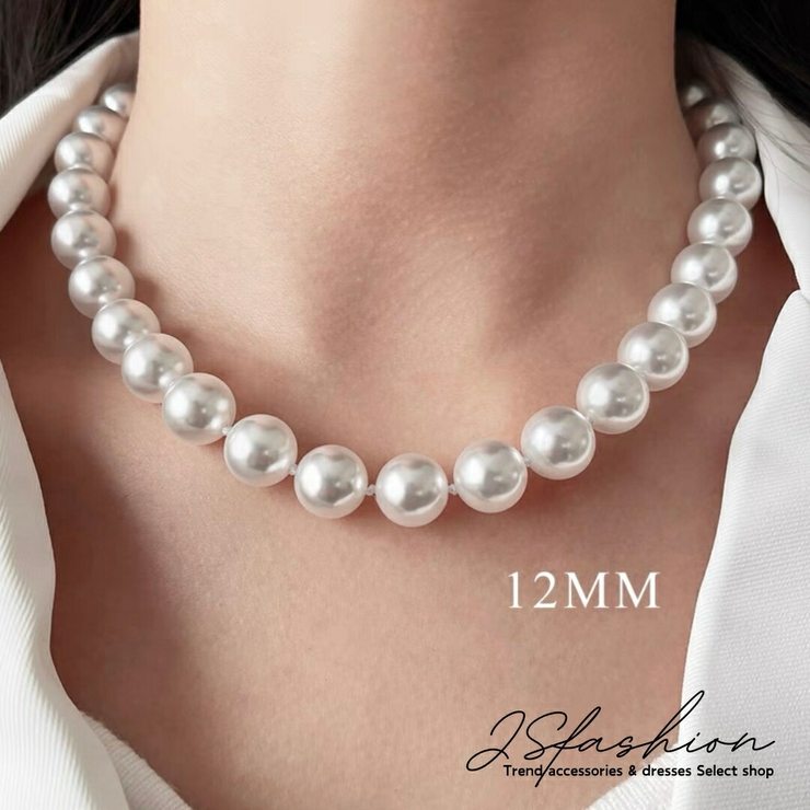 エコ パールネックレス 6mm