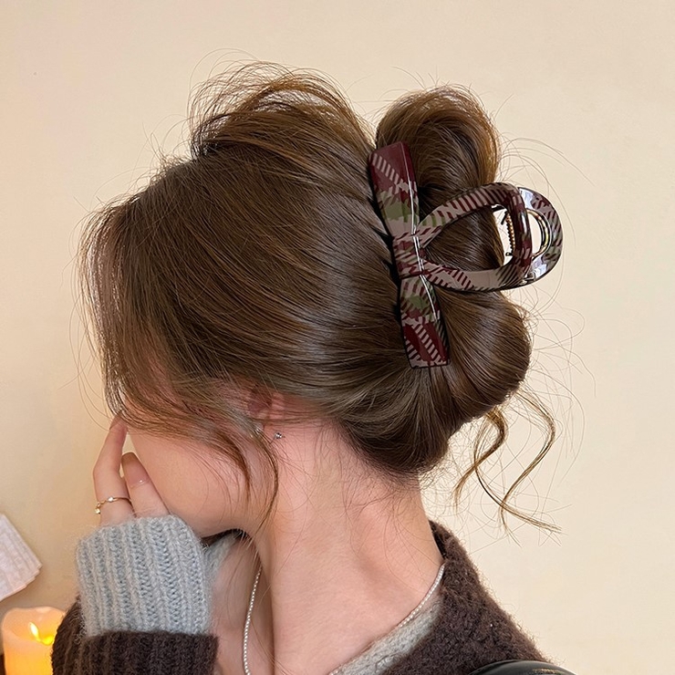 ヘアクリップ 全2種類 チェック柄 | JS FASHION | 詳細画像6 