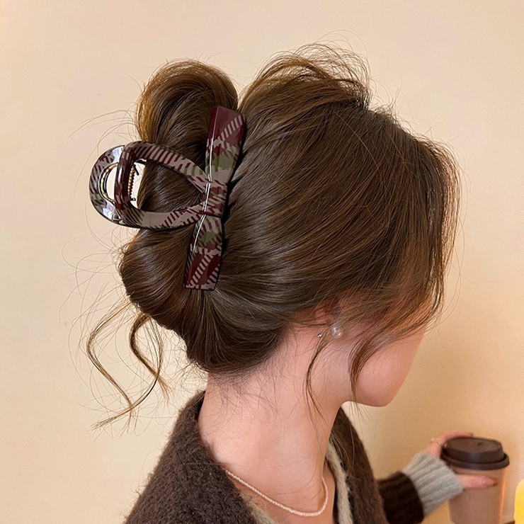 ヘアクリップ 全2種類 チェック柄 | JS FASHION | 詳細画像7 