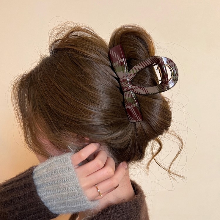 ヘアクリップ 全2種類 チェック柄 | JS FASHION | 詳細画像8 