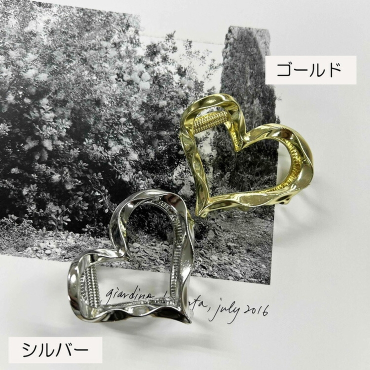 ヘアクリップ ハートモチーフ シンプル[品番：JSFW0013136]｜JS