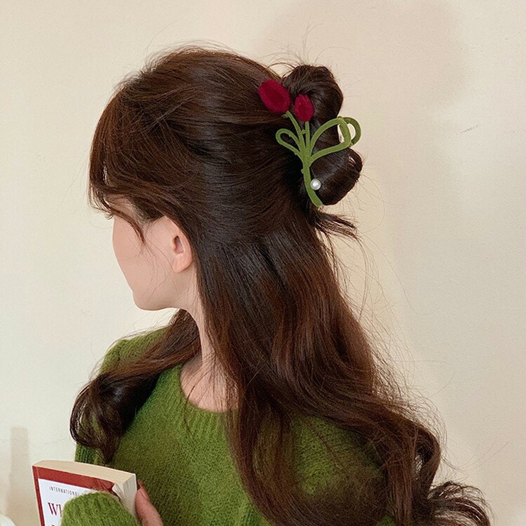 ヘアクリップ チューリップ型 バンスクリップ | JS FASHION | 詳細画像5 