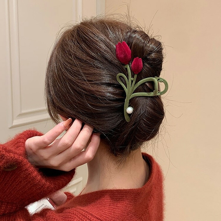 ヘアクリップ チューリップ型 バンスクリップ | JS FASHION | 詳細画像7 