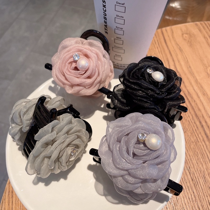 ローズモチーフ ミディ ヘアクリップ | JS FASHION | 詳細画像1 