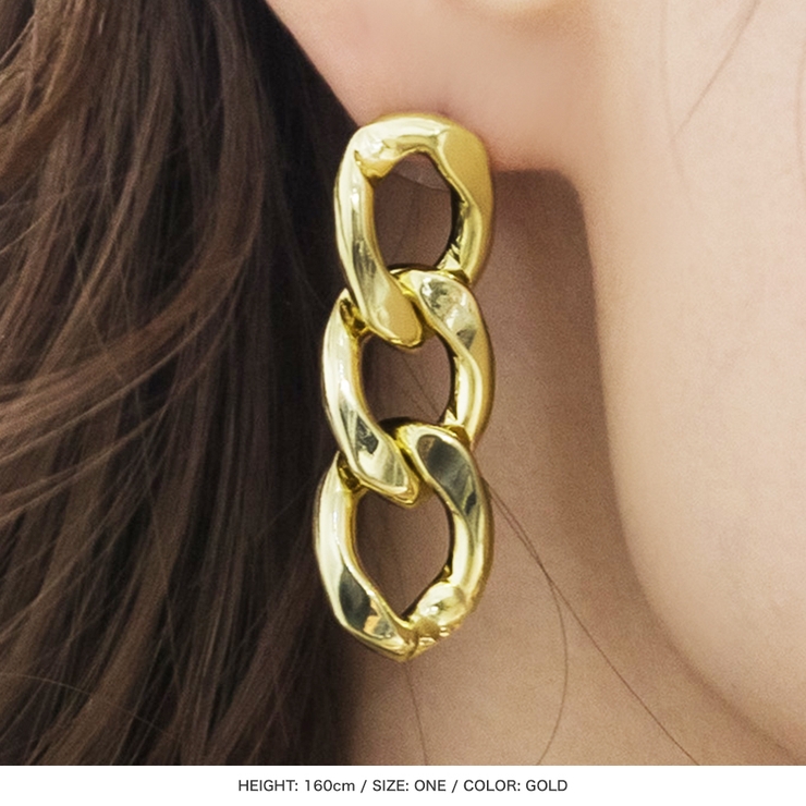 3連チェーンピアス [品番：BA000005187]｜JULIA BOUTIQUE