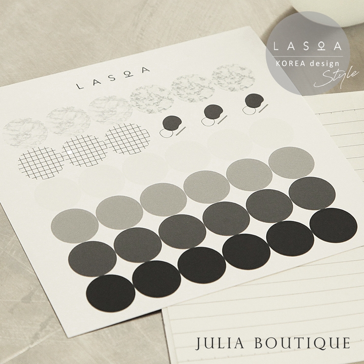 【LASOA】丸シール モノトーン /L00002 | JULIA BOUTIQUE | 詳細画像1 
