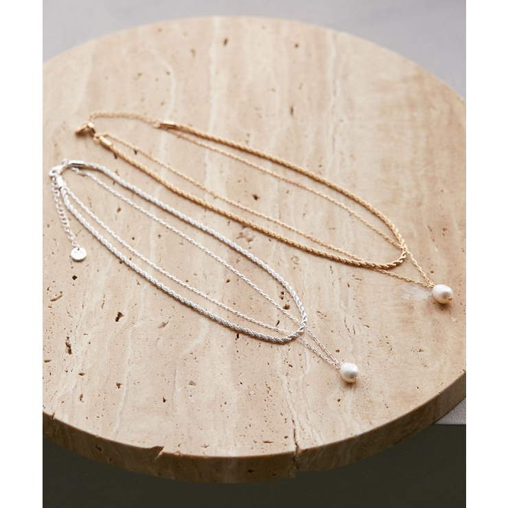レイヤード淡水パールネックレス | VIS  | 詳細画像1 