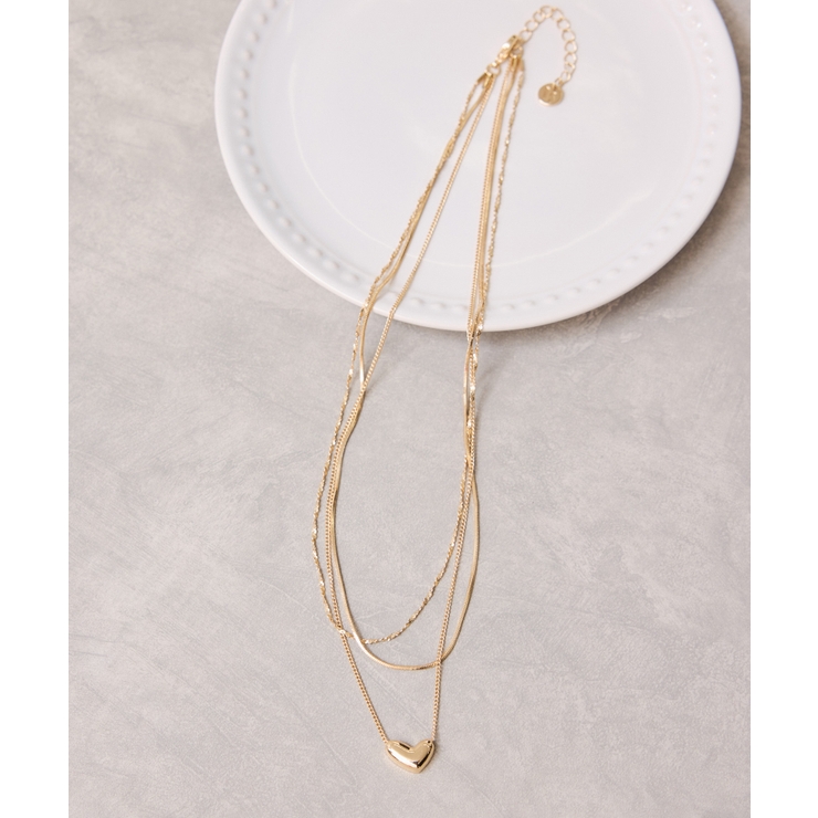 ハートレイヤードネックレス | VIS  | 詳細画像1 