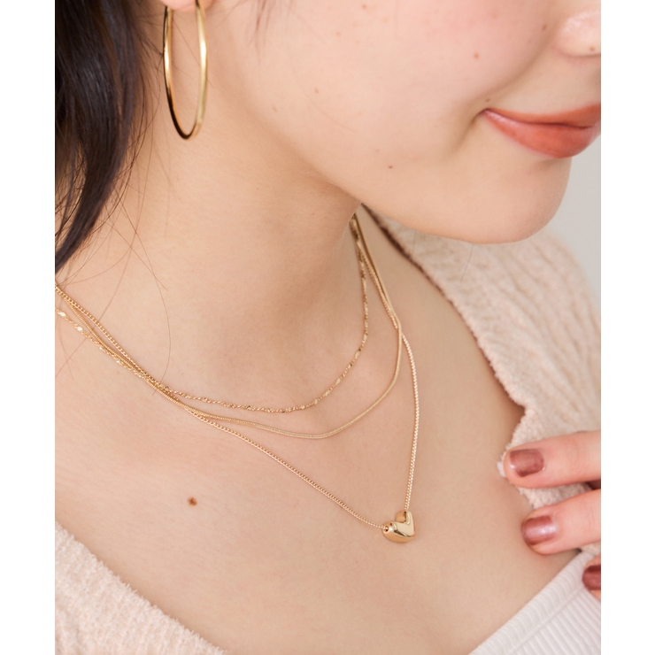 ハートレイヤードネックレス | VIS  | 詳細画像3 