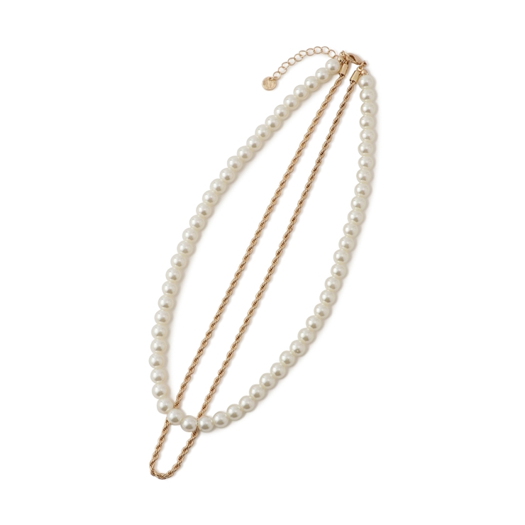 パール×チェーンネックレス | VIS  | 詳細画像4 