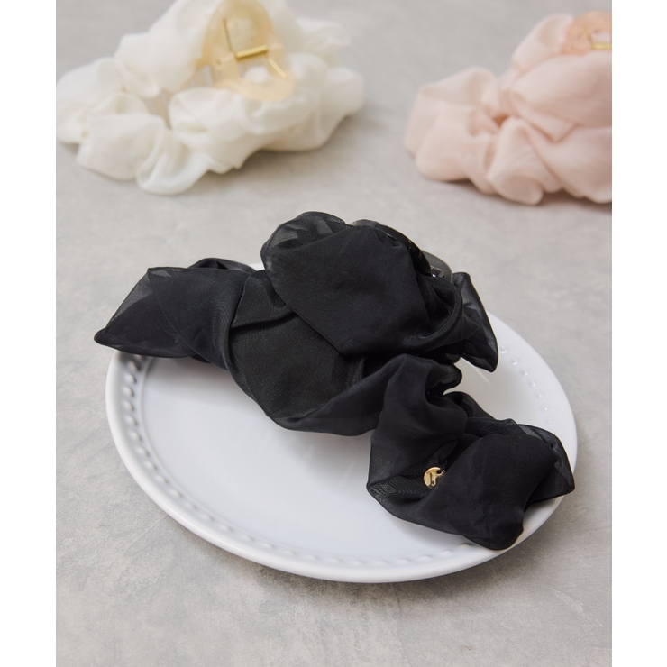 ブラック(01) | シフォンバンスヘアクリップ | VIS 