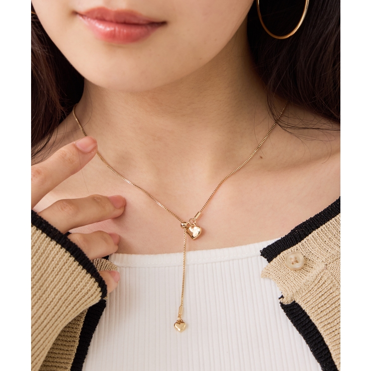 ゴールド(90) | ハートドロップネックレス | VIS 