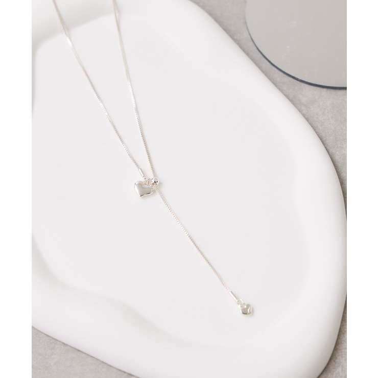 シルバー(93) | ハートドロップネックレス | VIS 