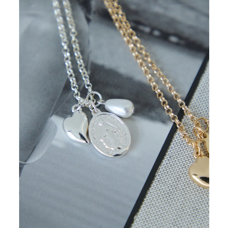 シルバー(93) | チャームコンビチェーンネックレス | VIS 