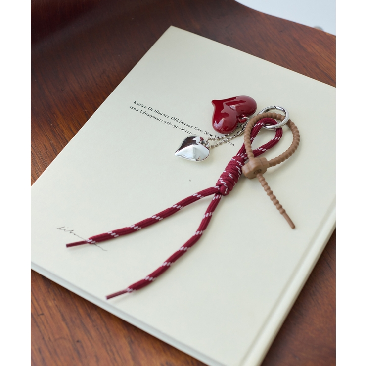 レッド(60) | ハートロープバッグチャーム | VIS 