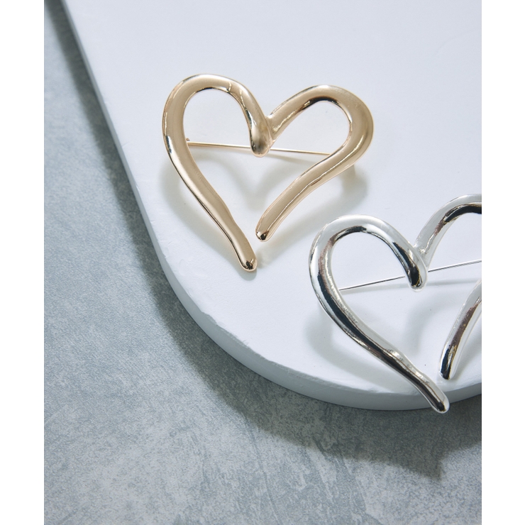 ニュアンスオープンハートブローチ | VIS  | 詳細画像2 