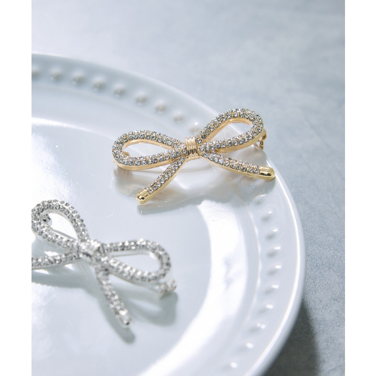 リボンビジューブローチ | VIS  | 詳細画像1 