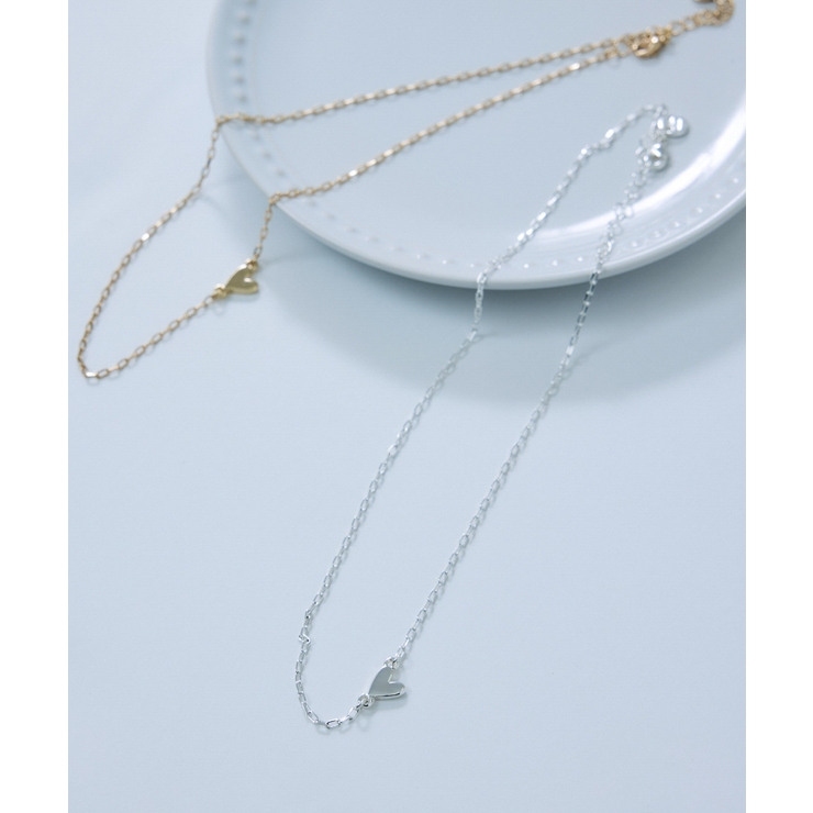 シルバー(93) | サイドハートネックレス | VIS 