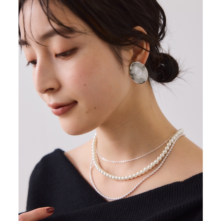 ガラスパール3連ネックレス | VIS  | 詳細画像5 