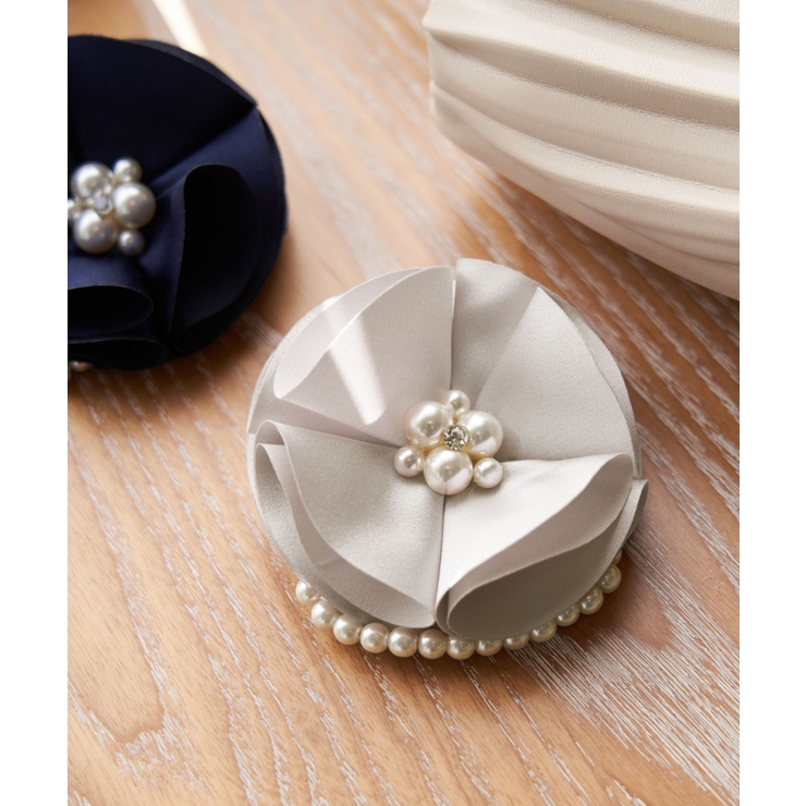 ライトグレー(08) | サテンフラワーパールコサージュ | ROPE' PICNIC
