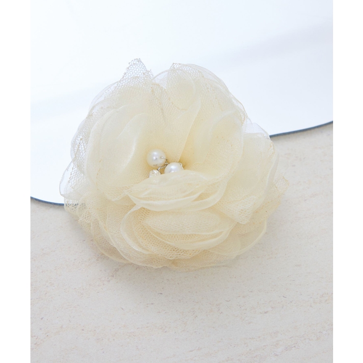 キナリ(16) | オーガンジー×チュールフラワーコサージュ | ROPE' PICNIC