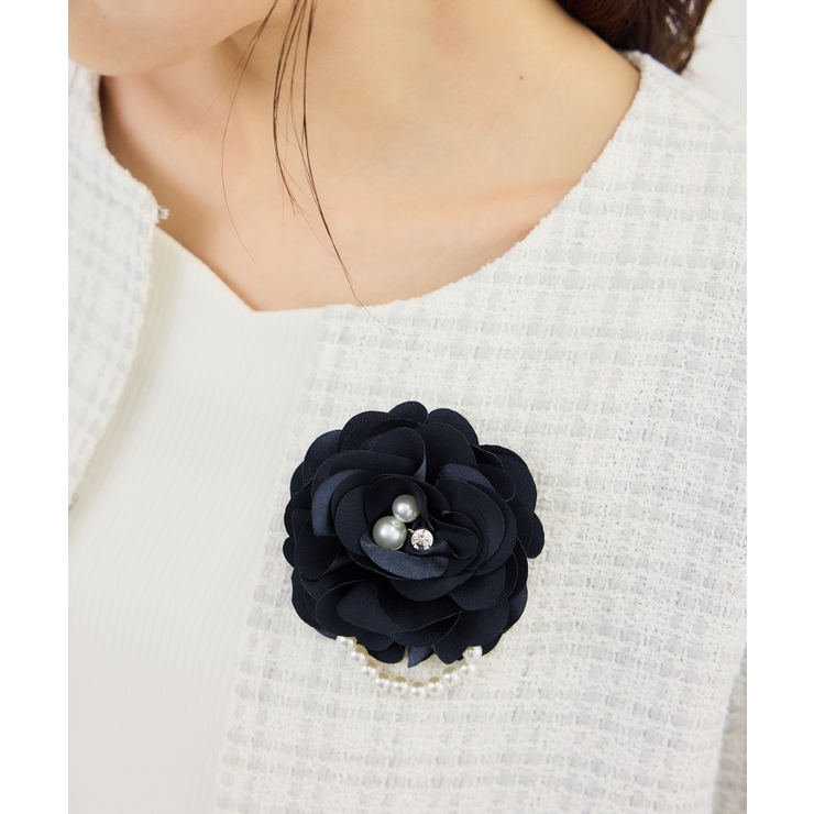 パール×サテンフラワーコサージュ | ROPE' PICNIC | 詳細画像4 