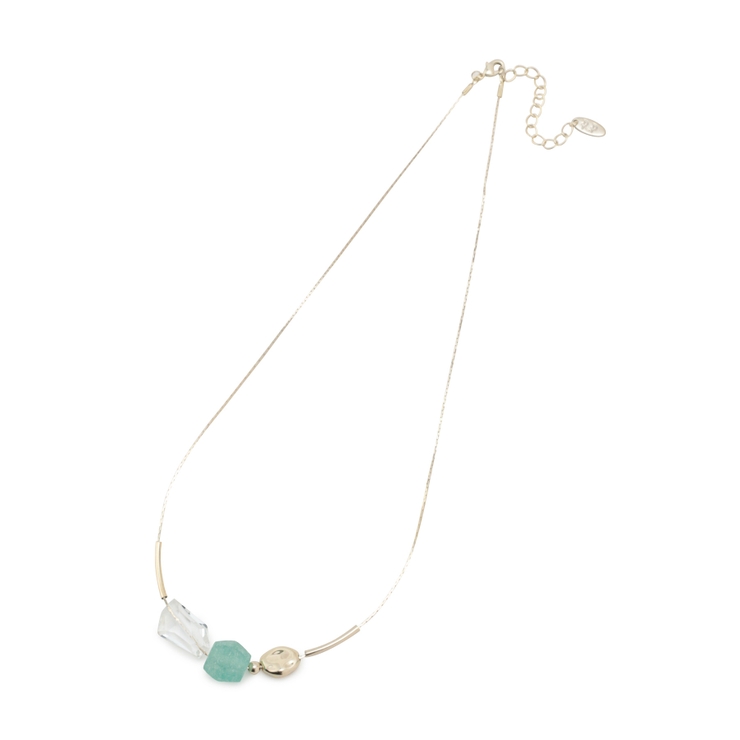 ブルー系(45) | Recycle glass カットクリアMIXネックレス | ROPE' PICNIC