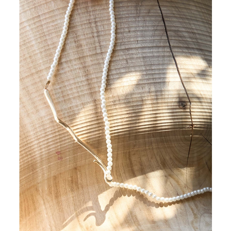 ゴールド(90) | パールアジャストメントY字ネックレス | ROPE' PICNIC