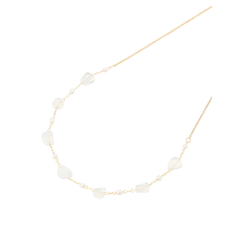 クリアストーンミックスネックレス | ROPE' PICNIC | 詳細画像3 