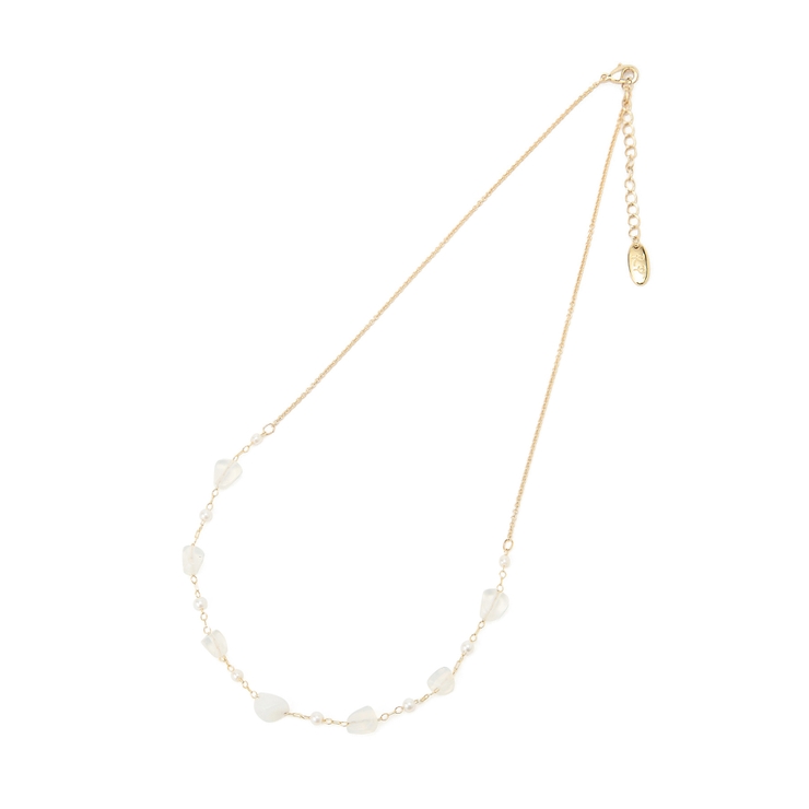 ゴールド(90) | クリアストーンミックスネックレス | ROPE' PICNIC