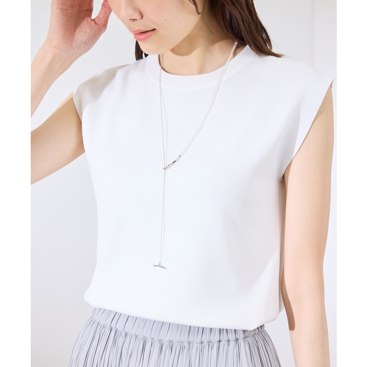 パール×チェーンラリエットネックレス | ROPE' PICNIC | 詳細画像2 