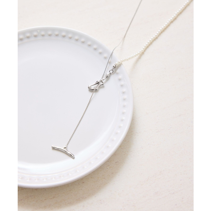 シルバー(93) | パール×チェーンラリエットネックレス | ROPE' PICNIC