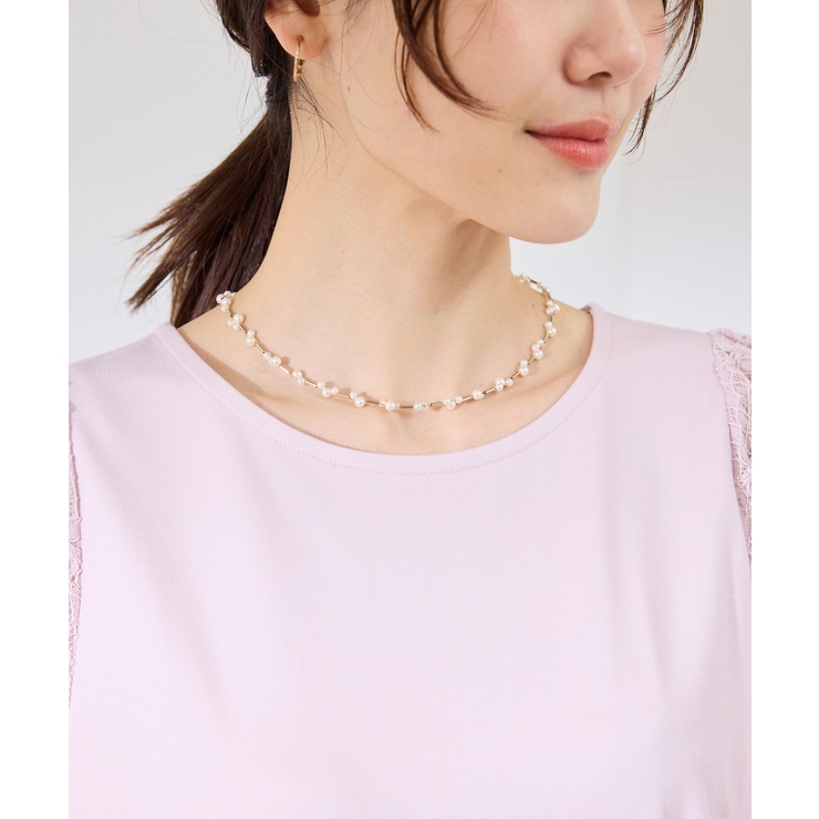 パールデザインショートネックレス | ROPE' PICNIC | 詳細画像2 