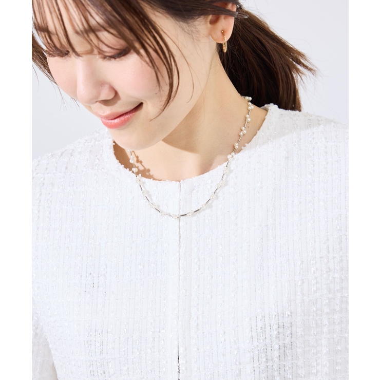 パールデザインショートネックレス | ROPE' PICNIC | 詳細画像3 