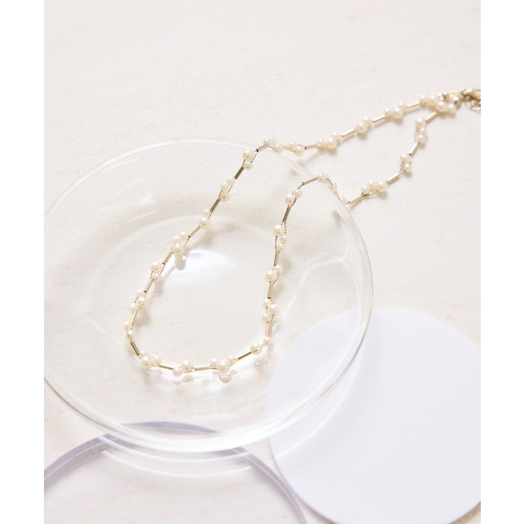 ゴールド(90) | パールデザインショートネックレス | ROPE' PICNIC