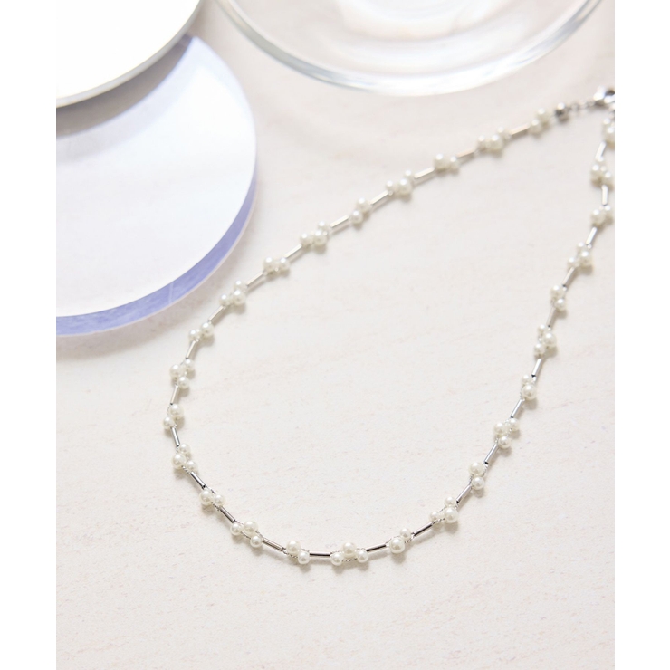 シルバー(93) | パールデザインショートネックレス | ROPE' PICNIC