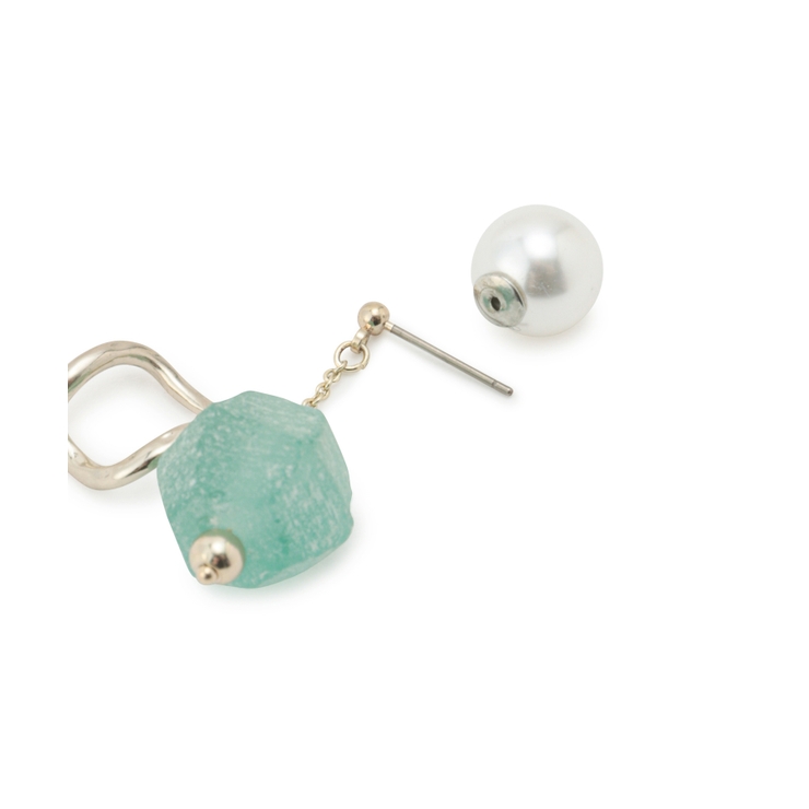 Recycle glass パールキャッチチェーンピアス | ROPE' PICNIC | 詳細画像5 