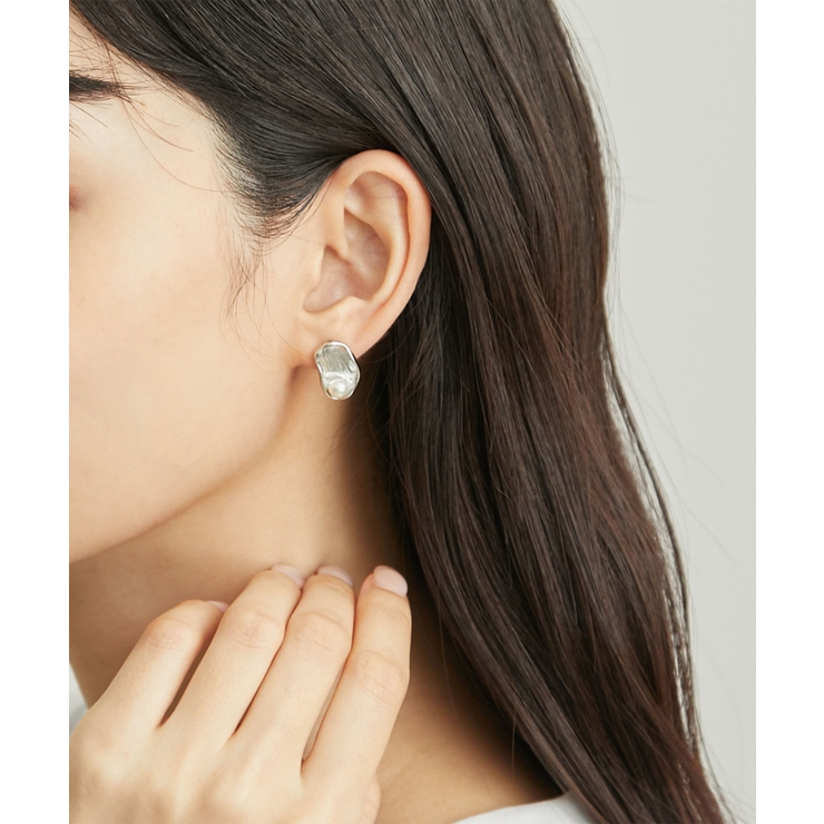 シルバー(93) | 変型メタル×パールピアス | ROPE' PICNIC