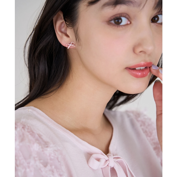 ピンク(63) | ミニリボンピアス | ROPE' PICNIC